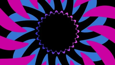 Shapes that rotate and increase in size, cover the background and disappear. Stock Footage 116762552