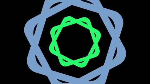 Shapes that rotate and increase in size, cover the background and disappear. Stock Footage 116762564
