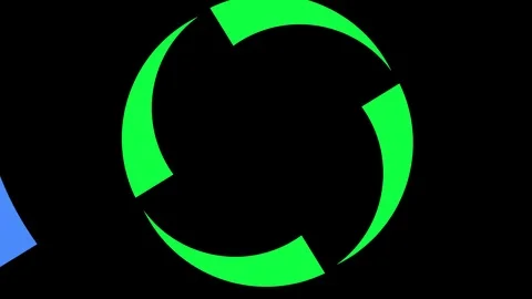 Shapes that rotate and increase in size, cover the background and disappear. Stock Footage 116954923
