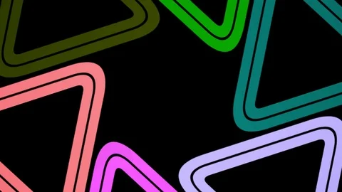 Shapes that rotate and increase in size, cover the background and disappear. Stock Footage 116954933