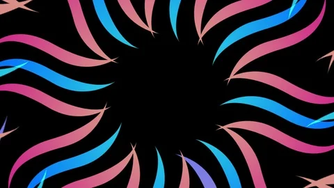 Shapes that rotate and increase in size, cover the background and disappear. Stock Footage 117157174