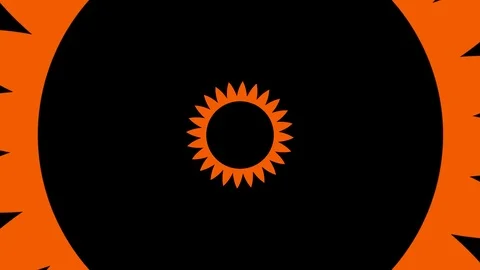 Shapes that rotate and increase in size, cover the background and disappear. Video stock 117157215