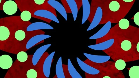Shapes that rotate and increase in size, cover the background and disappear. Stock Footage 117890305