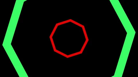 Shapes that rotate and increase in size, cover the background and disappear. Stock Footage 118297402