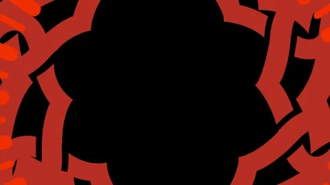 Shapes that rotate and increase in size, cover the background and disappear. Stock Footage 118297462