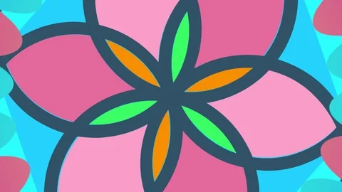 Shapes that rotate and increase in size, cover the background and disappear. Stock Footage 119035654