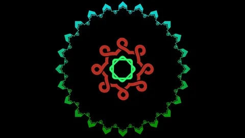 Shapes that rotate and increase in size, cover the background and disappear. Stock Footage 119035720