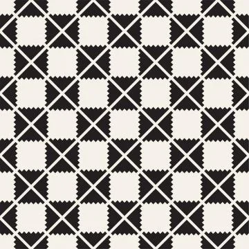 Shapes seamless pattern background. Stylish symmetric lattice.  Abstract ge.. Stock Illustration