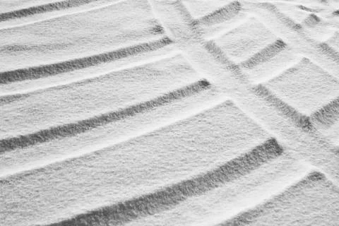 Shapes in the snow Stock Photos
