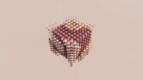 Shapeshifting Cube: Dynamic Geometric Animation in 3D Design Stock-Footage 267600150