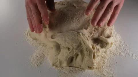 Shaping the dough Stock Footage 228987891