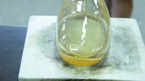 Shaping glass 1 Stock Footage 126964761