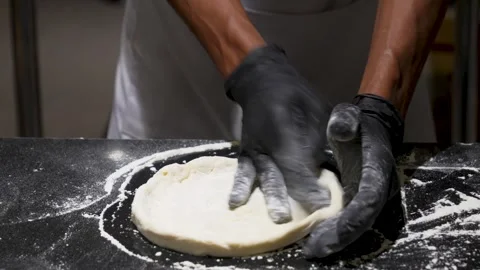 Shaping Pizza Stock Footage 323431344