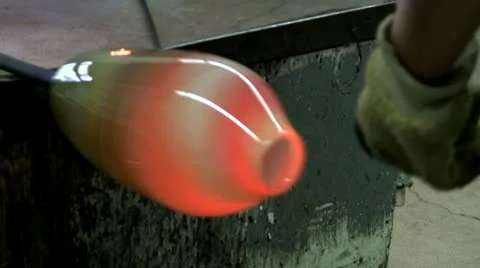 Shaping vase mouth Stock Footage 12299997