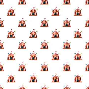 Shapito circus pattern Illustrazione stock