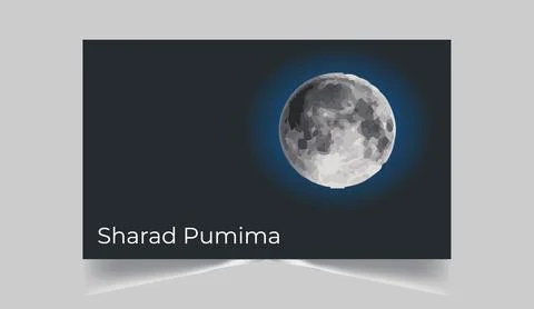 Sharad Punima background with couple dancing dandiya Stock Illustration