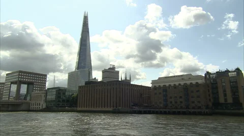 The Shard Tracking Shot 스톡 동영상 43437778