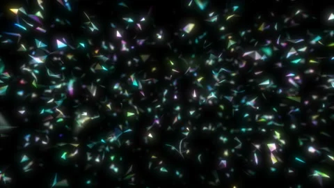 Shards of the diamond.Looping background light installation glowing with Stock Footage 110698345