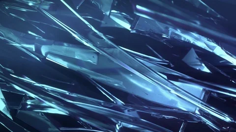 Shards Of Glass Close Up Stock Footage 91136252