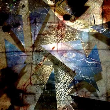 The shards of reality Stock Illustration