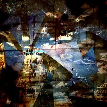 The shards of reality Stock Illustration