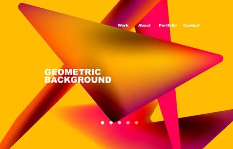 Shards shape composition abstract background. Web page for website or mobile app Stock Illustration