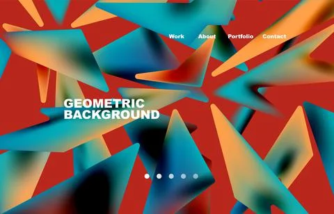 Shards shape composition abstract background. Web page for website or mobile app イラスト素材