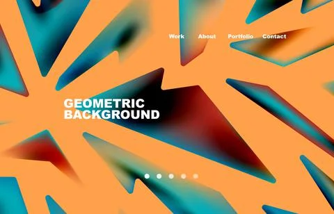 Shards shape composition abstract background. Web page for website or mobile app イラスト素材