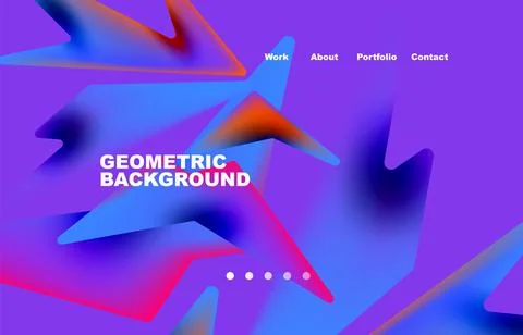 Shards shape composition abstract background. Web page for website or mobile app イラスト素材