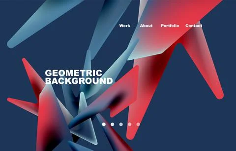 Shards shape composition abstract background. Web page for website or mobile app イラスト素材