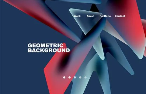 Shards shape composition abstract background. Web page for website or mobile app イラスト素材