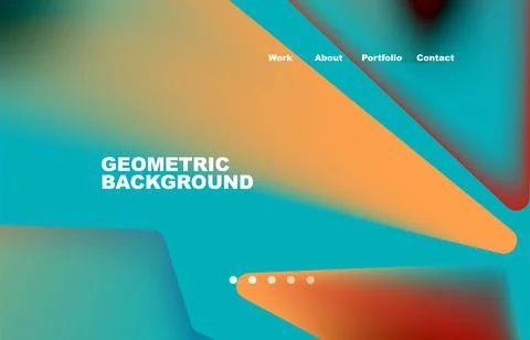 Shards shape composition abstract background. Web page for website or mobile app Stock Illustration