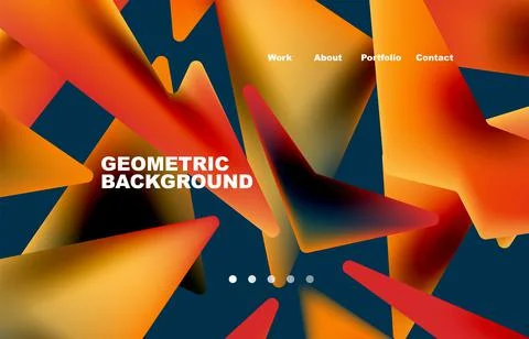 Shards shape composition abstract background. Web page for website or mobile app イラスト素材