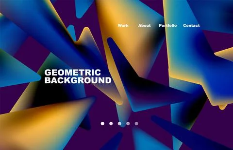 Shards shape composition abstract background. Web page for website or mobile app Stock Illustration