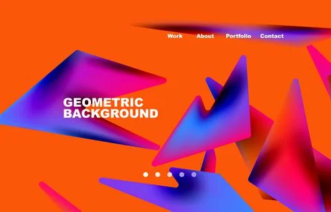 Shards shape composition abstract background. Web page for website or mobile app イラスト素材