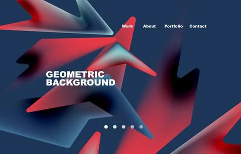 Shards shape composition abstract background. Web page for website or mobile app イラスト素材