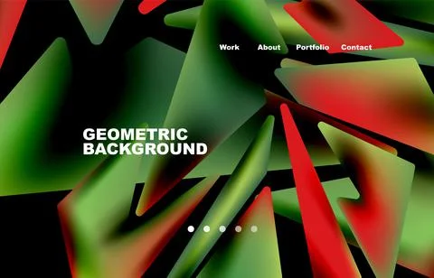 Shards shape composition abstract background. Web page for website or mobile app イラスト素材