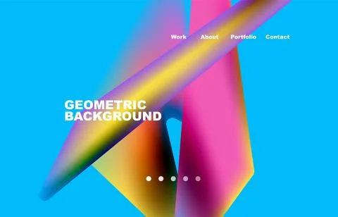 Shards shape composition abstract background. Web page for website or mobile app イラスト素材