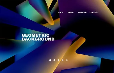 Shards shape composition abstract background. Web page for website or mobile app イラスト素材