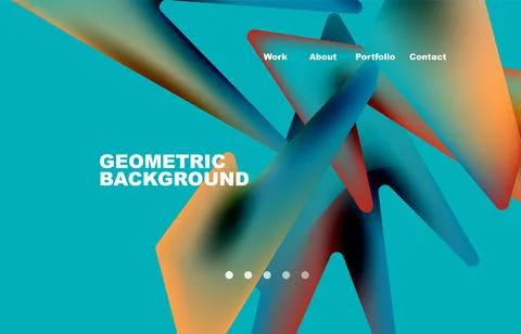 Shards shape composition abstract background. Web page for website or mobile app イラスト素材