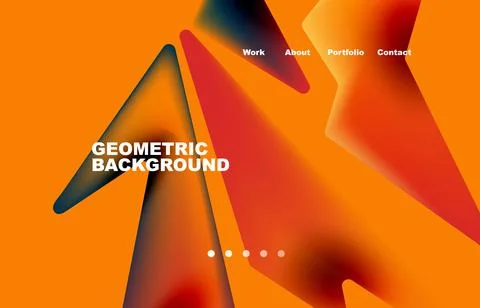 Shards shape composition abstract background. Web page for website or mobile app Stock Illustration