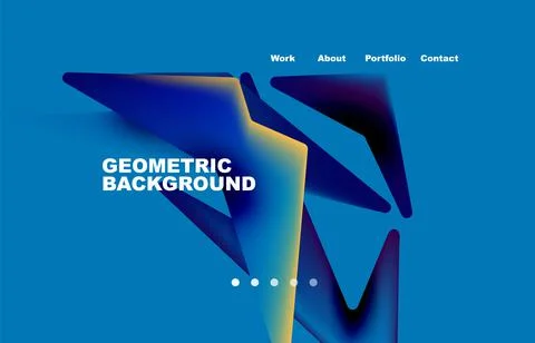 Shards shape composition abstract background. Web page for website or mobile app イラスト素材