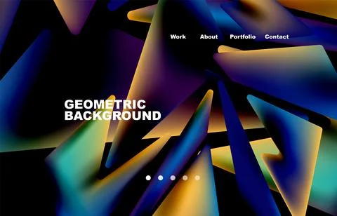 Shards shape composition abstract background. Web page for website or mobile app イラスト素材