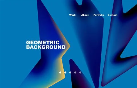 Shards shape composition abstract background. Web page for website or mobile app Stock Illustration