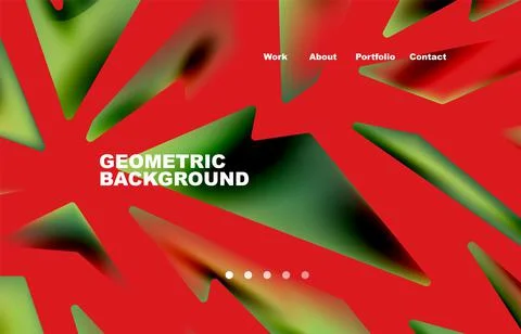 Shards shape composition abstract background. Web page for website or mobile app Stock Illustration