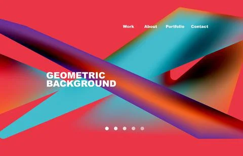 Shards shape composition abstract background. Web page for website or mobile app イラスト素材