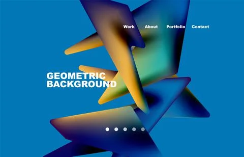 Shards shape composition abstract background. Web page for website or mobile app イラスト素材