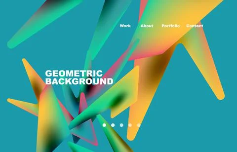 Shards shape composition abstract background. Web page for website or mobile app イラスト素材