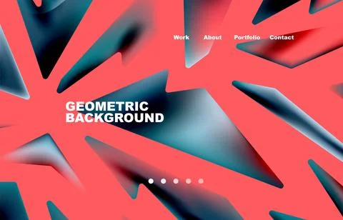 Shards shape composition abstract background. Web page for website or mobile app イラスト素材