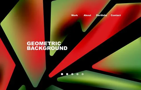 Shards shape composition abstract background. Web page for website or mobile app Stock Illustration